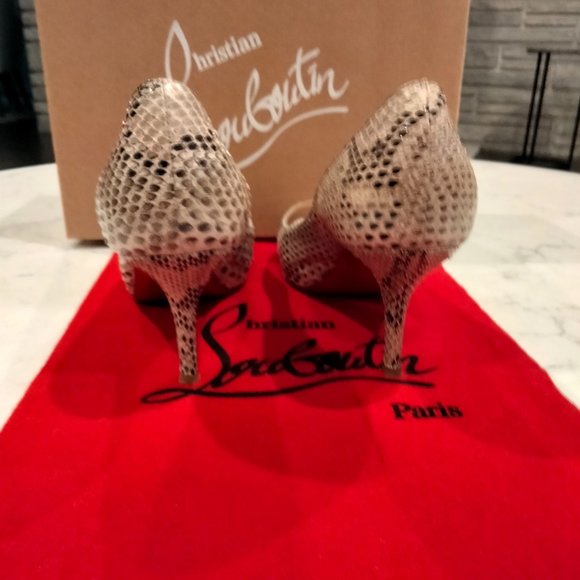 CHRISTIAN LOUBOUTIN MATER CLAUDE 85 PYTHON LUCIDO - Picture 3 of 14
